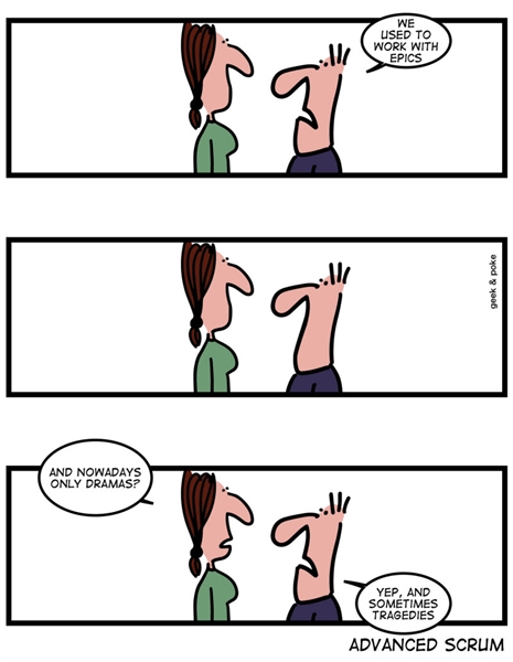 Humor - Cartoon: Advanced Scrum